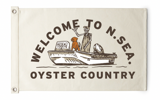 N. SEA. OYSTER COUNTRY Flag